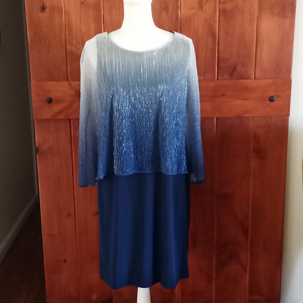Ignite blue and silver sparkling evening dress size 12